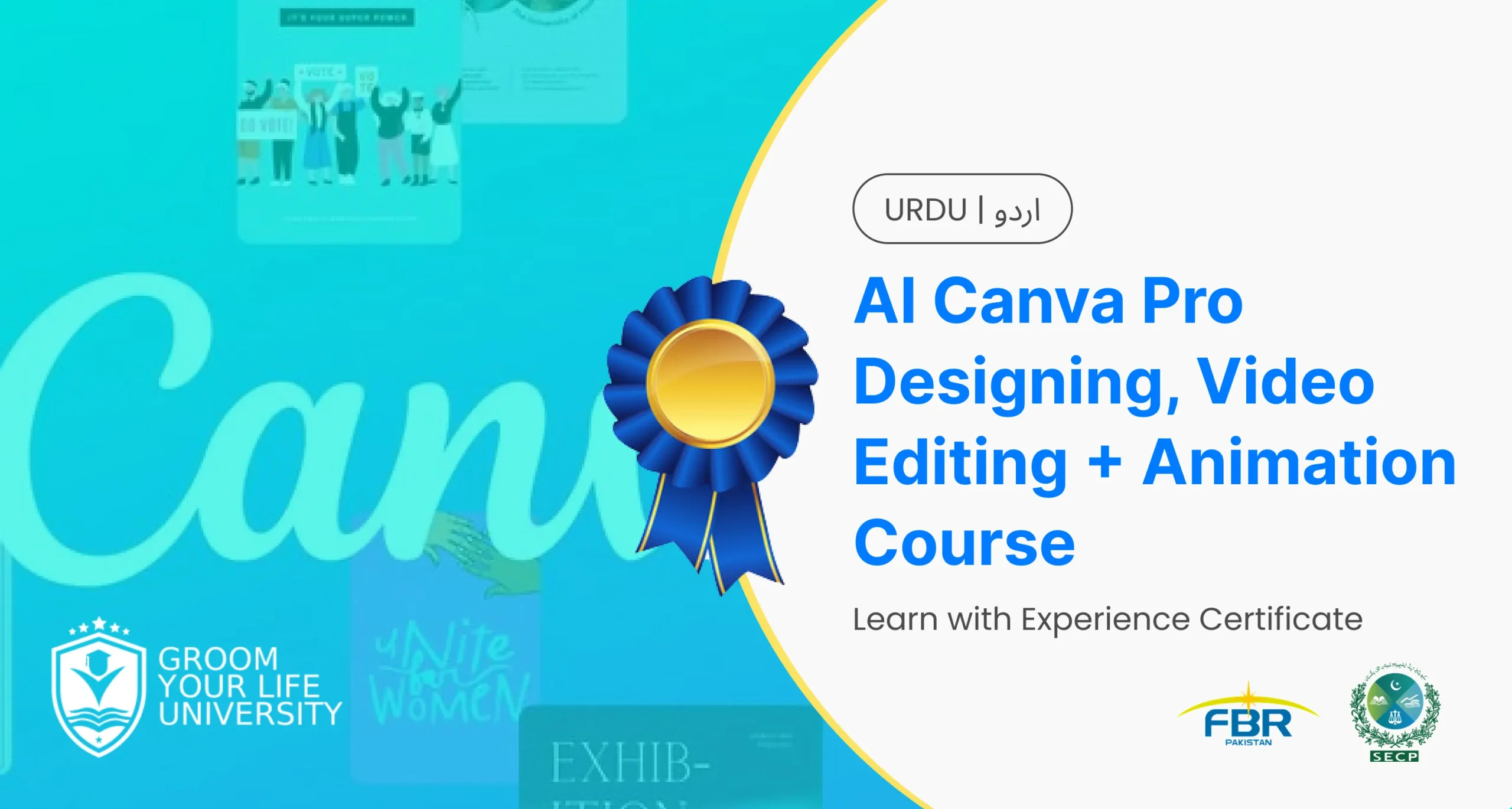 AI Canva Pro Designing, Video Editing + Animation